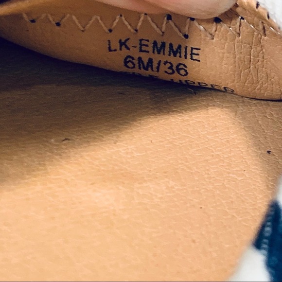 Lucky Brand Emmie Striped Blue White Ballet Flats - Picture 6 of 6